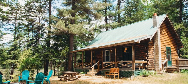 Charming Waterfront Log Cabin
