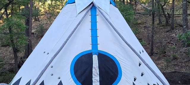 Cloudcroft Area Glamping Tipi Mountains Forest Trees Hiking