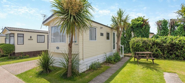 Comfortable 10ft wide caravan with one double and one twin.