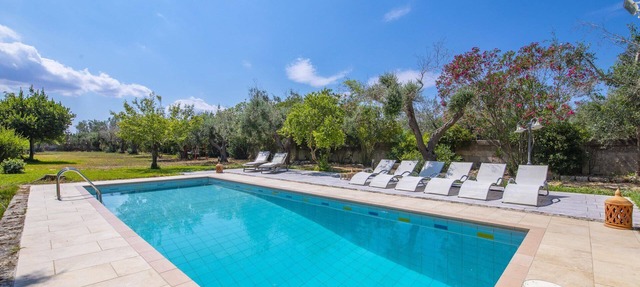 Comfortable villa with garden and swimming pool.