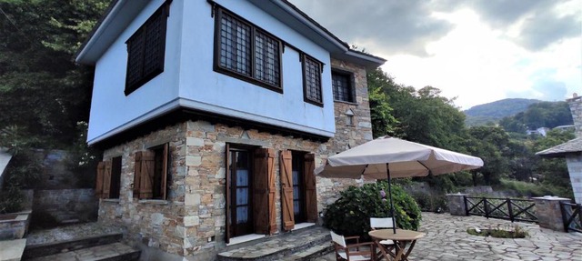 Cozy Blue Stone House with a Great Sea View.