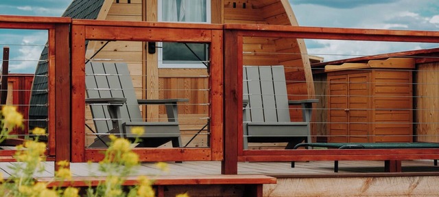 Cozy cedar pod with stunning La Sal Mountain Views