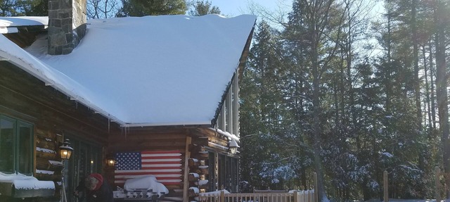 Cozy Large A-Frame Log Home with Fenced Yard (All Dogs Welcome!)