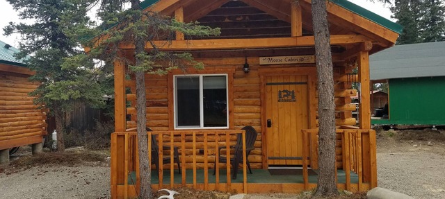 Cozy Moose Log Cabin