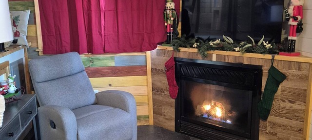 Cozy North Pole Christmas cabin