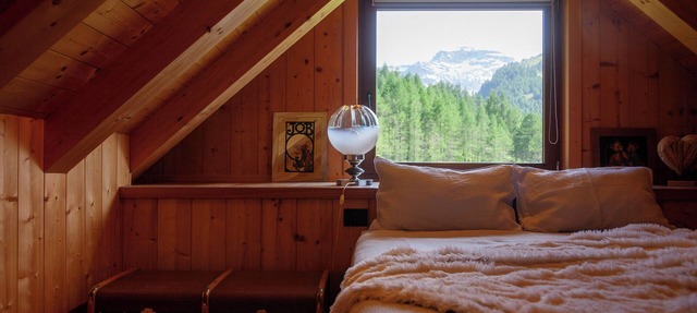 Cozy typical chalet with panoramic mountain views, pets allowed and garden