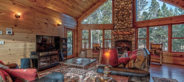 Custom Built Log Cabin Deschutes River, floating