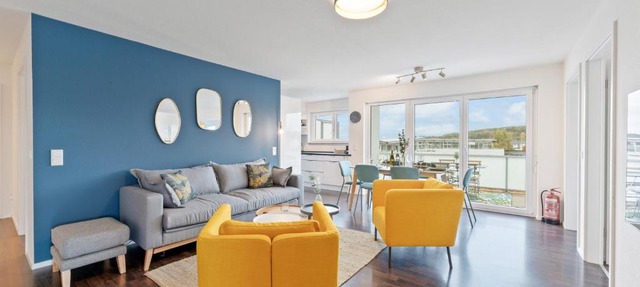 Design-Apartment - Küche - Dachterrasse - zentral