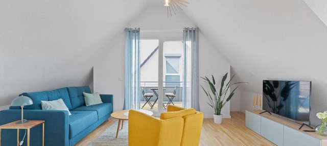 Design-Apartment - Küche - Balkon - Tiefgarage