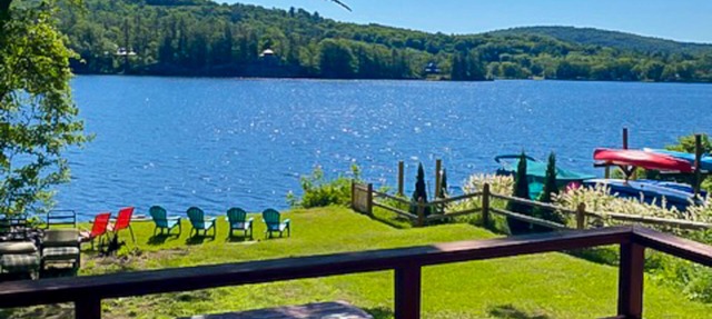 Dog-friendly lakefront oasis with scenic patio & firepit - near skiing & golf