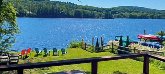 Dog-friendly lakefront oasis with scenic patio & firepit - near skiing & golf