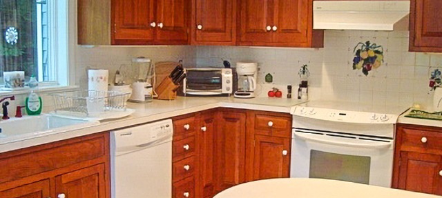 Dog-friendly waterfront home with a washer/dryer, volleyball court, deck & grill