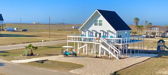Enjoy panoramic views from the spacious wrap around deck!