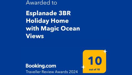 Esplanade 3BR Holiday Home with Magic Ocean Views
