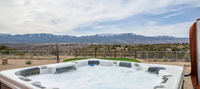 Experience luxury at the Cornville Desert Retreat with stunning red rock views.