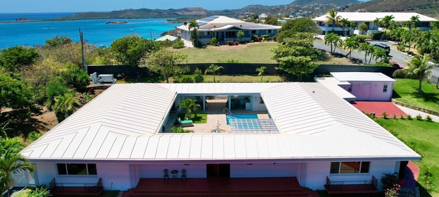 Exquisite Courtyard Villa on St. Thomas East End/Ocean Views + Modern Comfort