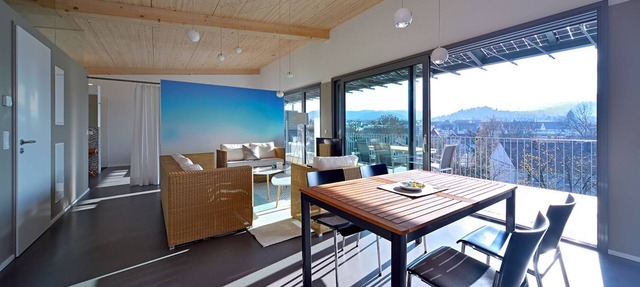 Extravagant penthouse apartment with stunning views of the countryside