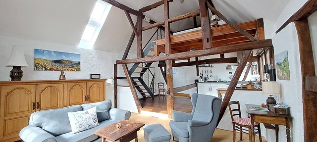 Fantastic Eifel apartment for 2 people with sauna, countryhouse garden & terrace