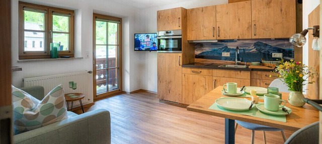 Ferienwohnung Ramsau Mitte, 46qm, Separates Schlafzimmer, Balkon, W-lan