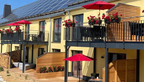 Ferienwohnung im Chaletstil Ährenglück 70 qm Wellness Fitness Sauna Bergrödelhof