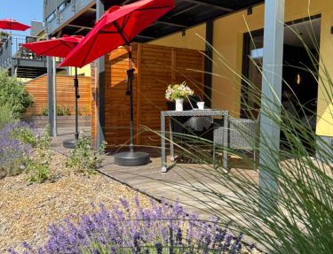 Ferienwohnung im Chaletstil Kornspeicher 70 qm Wellness Fitness Sauna Bergrödelhof