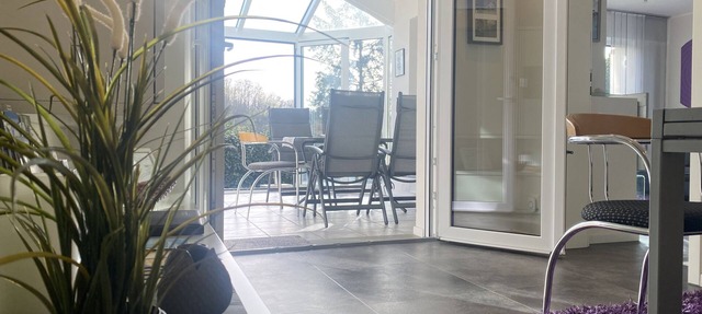 First class apartment with a beautiful view, winter garden, garden, and much more.