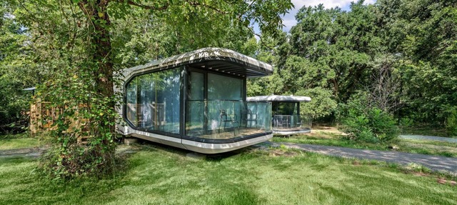 Futuristic Pod Glamping Retreat with Pond Views in South Carolina
