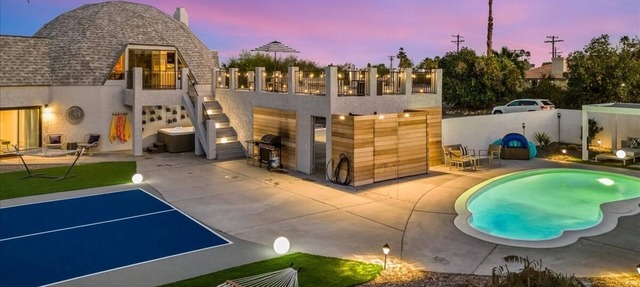 Geodesic Dome | Pool + Pickleball · Palm Springs