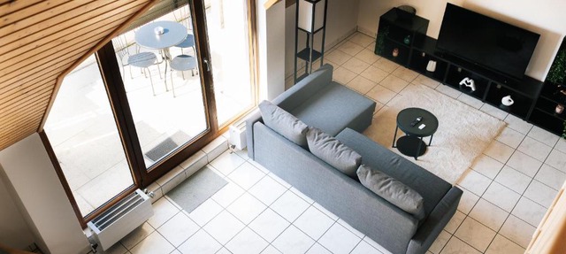 Grosse Galerie-Wohnung für 7 Gäste - Airport Messe Stuttgart - Balkon - Parkplatz