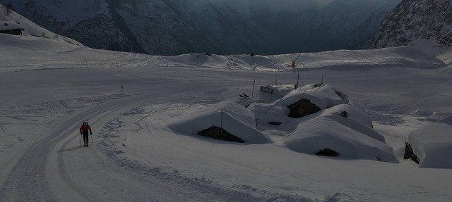 Heidi cabin at 2000 meters on the ski slopes of Monte Rosa in Alagna Valsesia