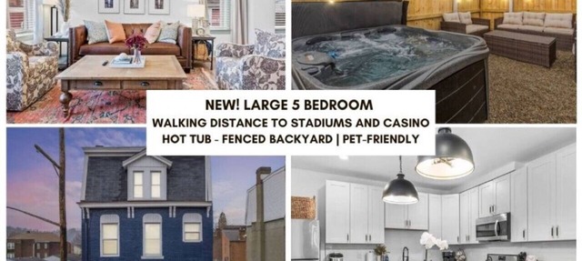 High-end Manchester Home w/HotTub Near Stadiums!