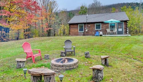 High Peak Heaven: Cozy Log Cabin on 1 Acre!