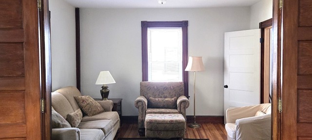 Historic downtown house. Unscented products and sustainability practices.
