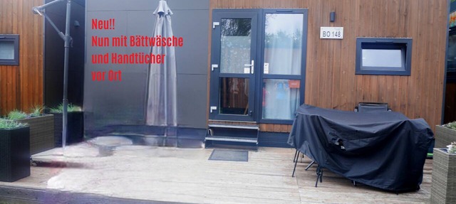 Holiday Home "Tiny House Lohse" with Private Terrace, Now with Bed Linen and Towels