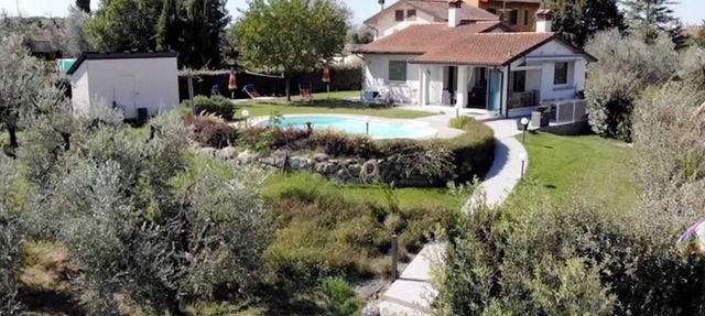House in modern style with swimming-pool