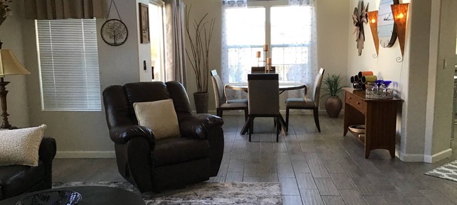 House refurbished in HOA with its own great recreational area and heated pool.