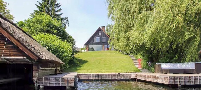 Lakefront Villa with Guest House at Schaalsee