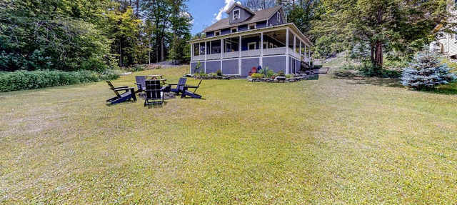 Lakefront home with huge yard, firepit, grill & wraparound porch - near hiking
