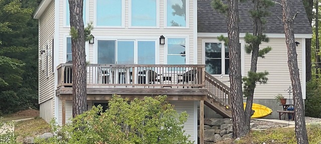 Lakefront home with private dock on Lake Ossipee in Freedom, NH sleeps up to 10