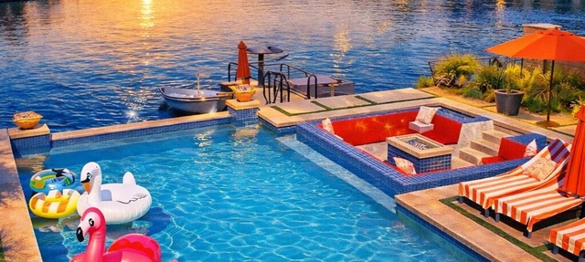 Lakefront Oasis with Epic Infinity Pool Festival Ready 15 Min from Coachella