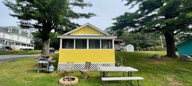 Lakefront Yellow Cottage