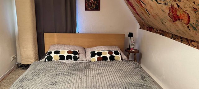 Large ecological vacation apartment in old attic building with beautiful garden 3-6 persons