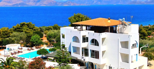 Large group villa with pool, in Attica, Marathon, Sesi beach