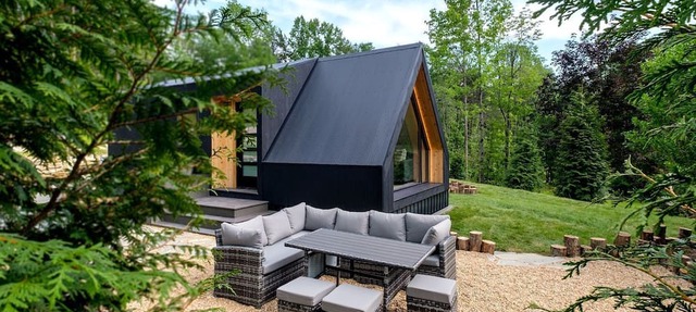 Luminous A-Frame Sanctuary near Pisgah National Forest in North Carolina