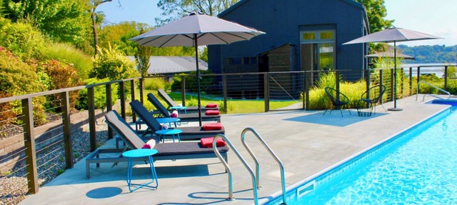 Luxury Riverfront Retreat with Pool, Hot Tub & Guest House