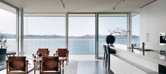 Luxury waterfront home with beach access