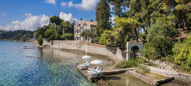 Magnificent Seafront Corfu Villa | 5 En-Suite Bedrooms | The Durrells House | Historic Elegance &.