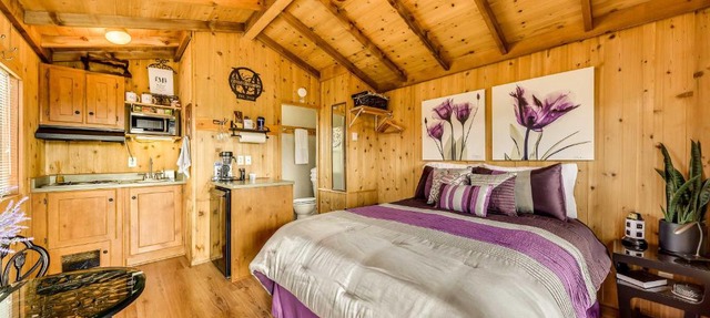 Mayhill Tiny Home Vacation Rental with Covered Porch