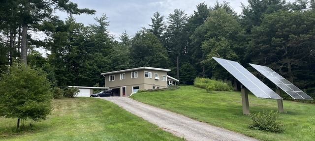 Mid Century Modern home with distant views of Mount Greylock Summit.