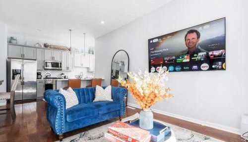 Modern 3 Bed Apt Parking W D
